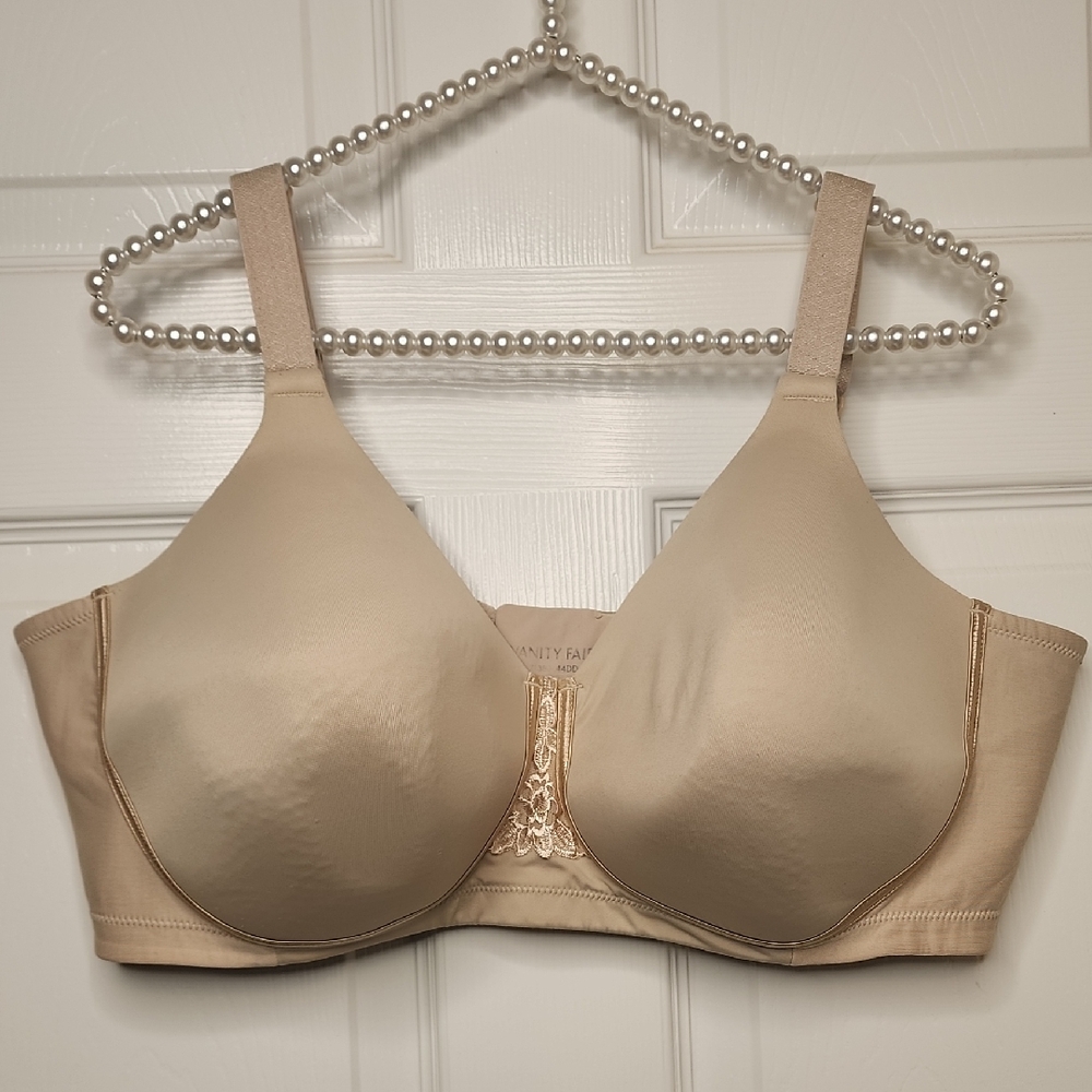 Vanity Fair 44DD Full Figure Beauty Back Smoothing Bra Four Way Stretch Bra